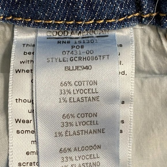 Good American Good Classic Raw Hem Size 6 - Picture 14 of 16